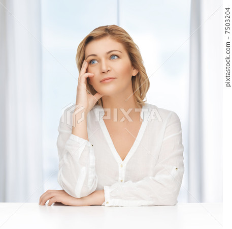 woman in casual clothes woman in casual clothes 7503204