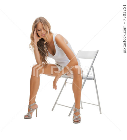 beautiful woman in casual clothes beautiful woman in casual clothes 7503251