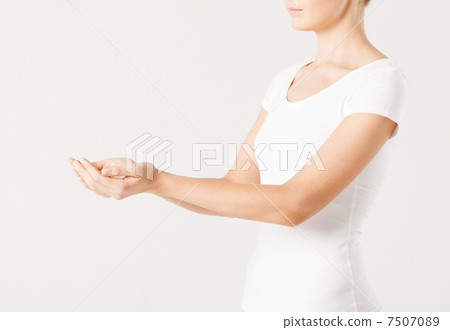 womans cupped hands womans cupped hands 7507089