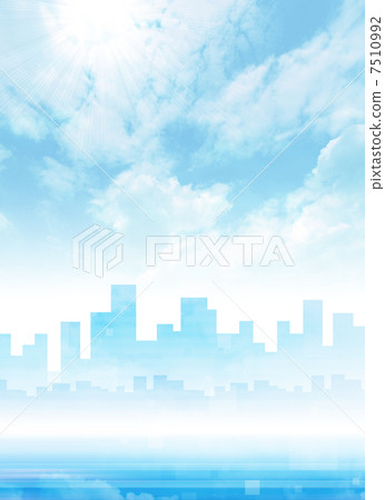 Urban landscape CG - Stock Illustration [7510992] - PIXTA