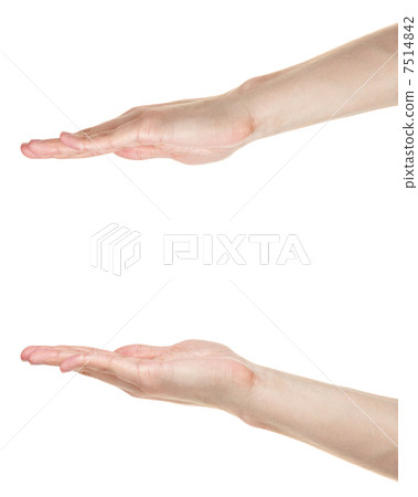 adult male hands measuring something adult male hands measuring something 7514842