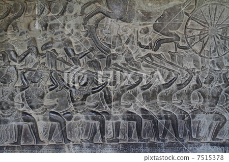 吳哥窟軍隊的Sulyavarman II軍隊的救濟 7515378