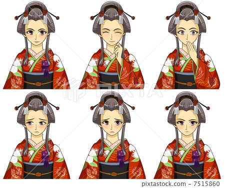 Female facial expression 7515860