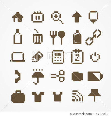 Pixel web icons collection. set 3 7517012