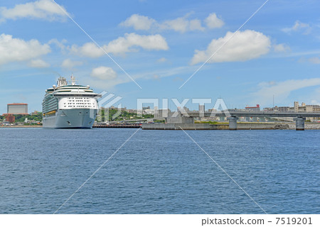 floating hotel, on board, shipboard 7519201