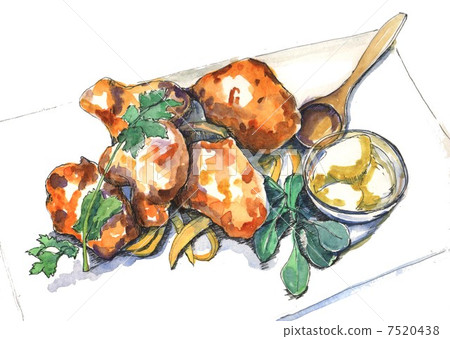 Deep fried fritters 7520438