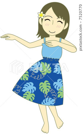 Hula Dance Pau Cert Blue 7520770