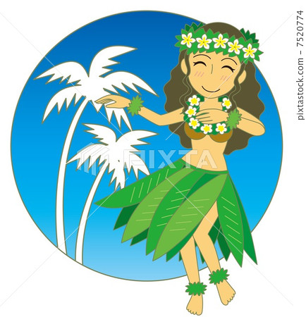 草裙舞茶礁藍天 7520774