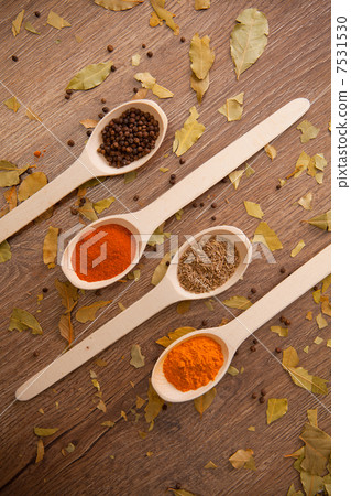 spices in the spooins 7531530
