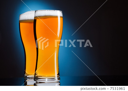 Two glasses of beer Two glasses of beer 7531961