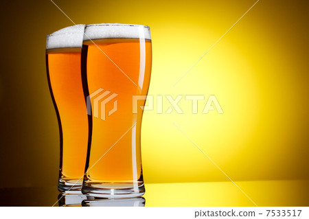 Two glasses of beer Two glasses of beer 7533517