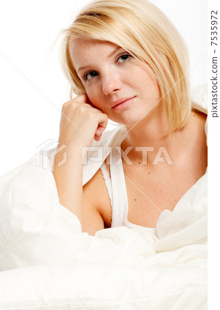 Portrait of young woman. Portrait of young woman. 7535972