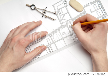 Construction blueprint Construction blueprint 7536464
