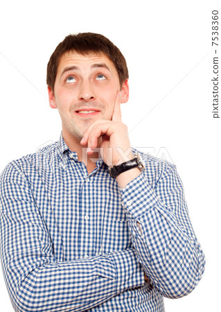 Young man in thoughtful pose 7538360