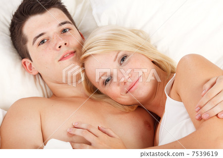 Portrait of young couple. Portrait of young couple. 7539619