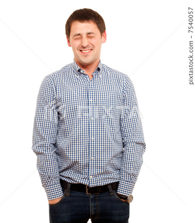Happy young man. Happy young man. 7540057