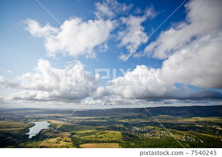 Landscape with sky and clouds 7540245