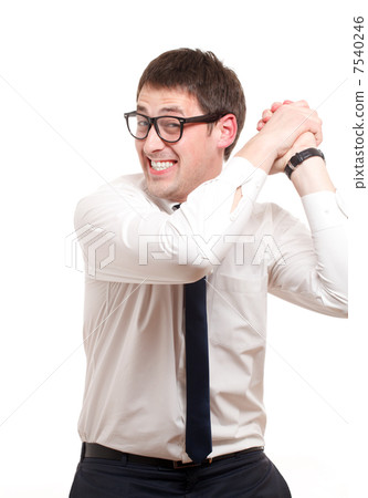 Man gesturing success sign Man gesturing success sign 7540246