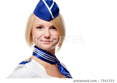 Portrait of beautiful stewardess Portrait of beautiful stewardess 7541333