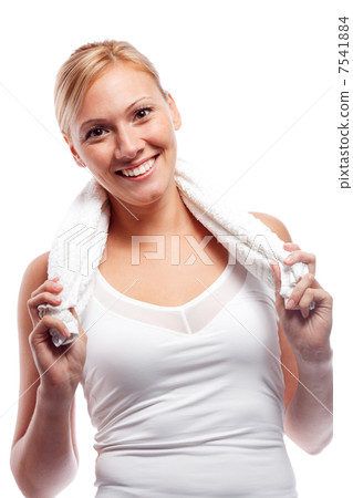 Young woman after workout Young woman after workout 7541884
