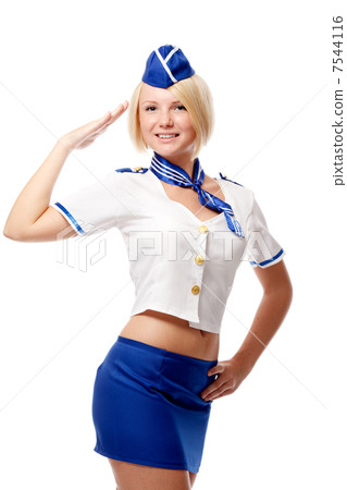 Portrait of beautiful stewardess 7544116