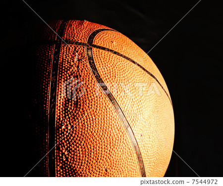 basketball ball in dark 7544972