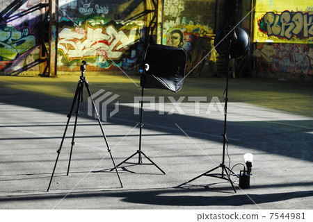 Photography setup with some equipment 7544981