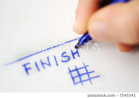 From start to finish, child writing on white paper 7545541