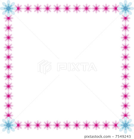 花方形裝飾框架 7549243