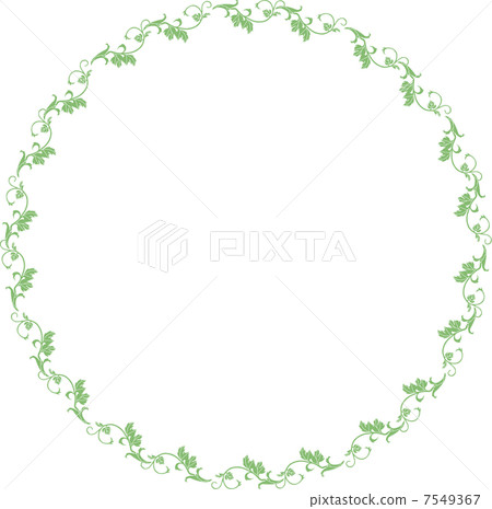 Round decorative frame of arabesque 7549367
