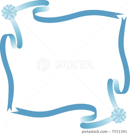 Ribbon decorative frame - Stock Illustration [7551391] - PIXTA