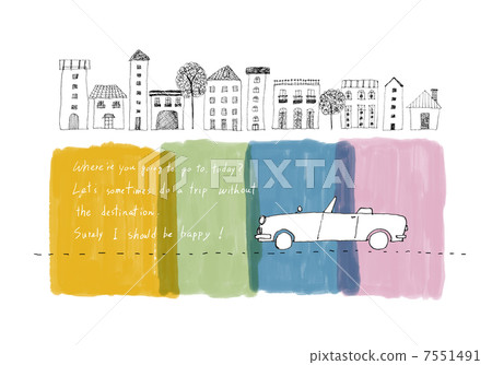 Car running in town 7551491