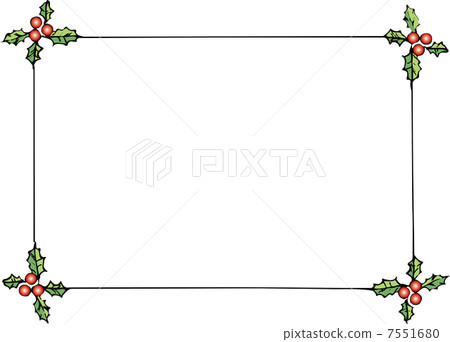 Holly square decorative frame 7551680
