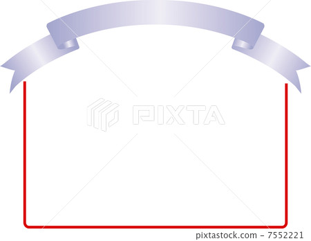 Ribbon decorative frame 7552221