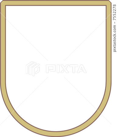 Shield shaped decorative frame - Stock Illustration [7552278] - PIXTA