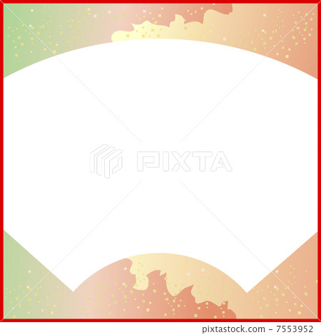 扇形彩色紙 扇形彩色紙 7553952