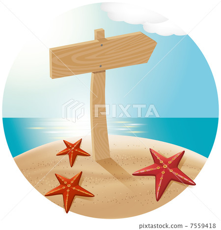 Guidepost At The Sea Beach 02 Guidepost At The Sea Beach 02 7559418