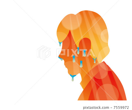 Man on a hot summer day 7559972