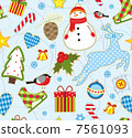 Winter Seamless Background 7561093