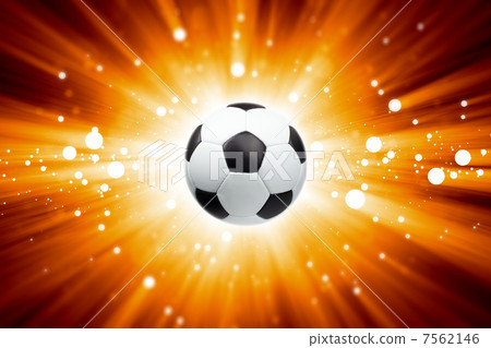 Soccer ball, spotlights Soccer ball, spotlights 7562146