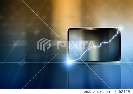 Abstract tablet Pc 7562149