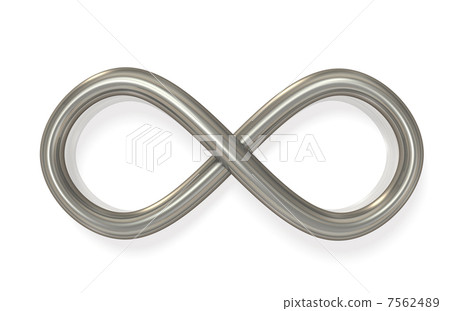 顯示無限的抽象3DCG例證 7562489