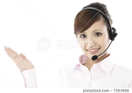 Business woman, white back Business woman, white back 7563690