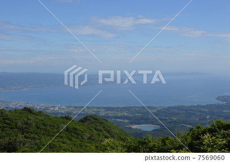 Prospect from the Great Sado Skyline Line Mano Bay Sado Prospect from the Great Sado Skyline Line Mano Bay Sado 7569060
