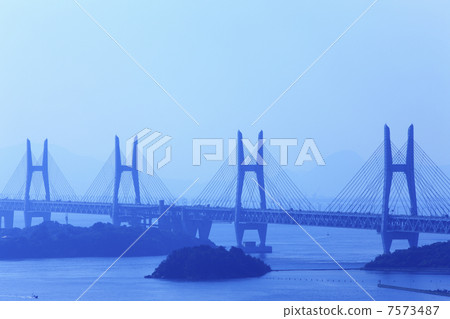Seto Ohashi Bridge from Washuzan Seto Ohashi Bridge from Washuzan 7573487