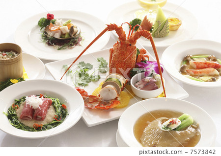 Shrimp and full course 7573842