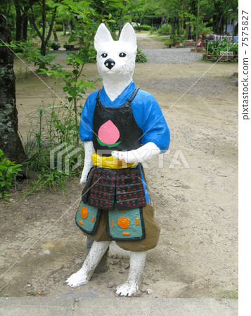 Momotaro Shrine dog doll 7575827