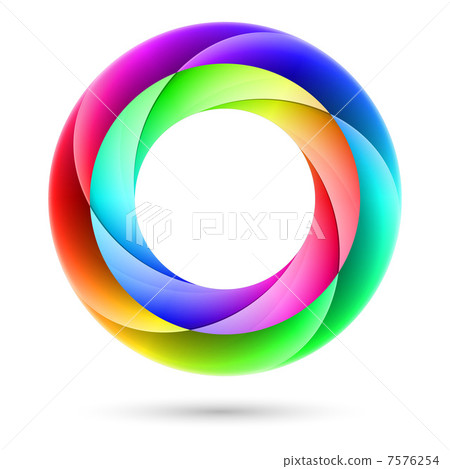 Colorful spiral ring 7576254