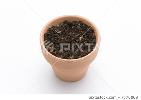 與土壤的花盆 7576869