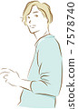 A turning man 7578740